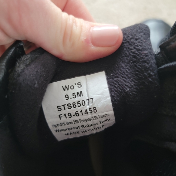 Sperry Saltwater Buffalo Check Duck Boot 9.5 - Picture 6 of 6